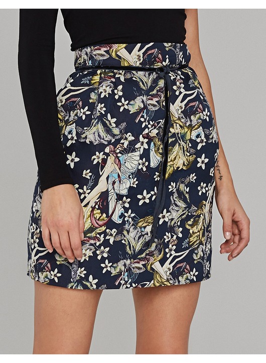 spódnice mini Spódnica żakardowa z elfami