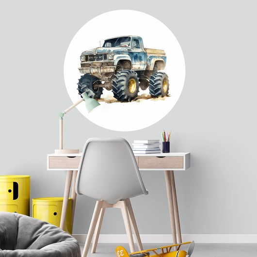 naklejki ścienne do pokoju dziecka Naklejka Monster Truck A23