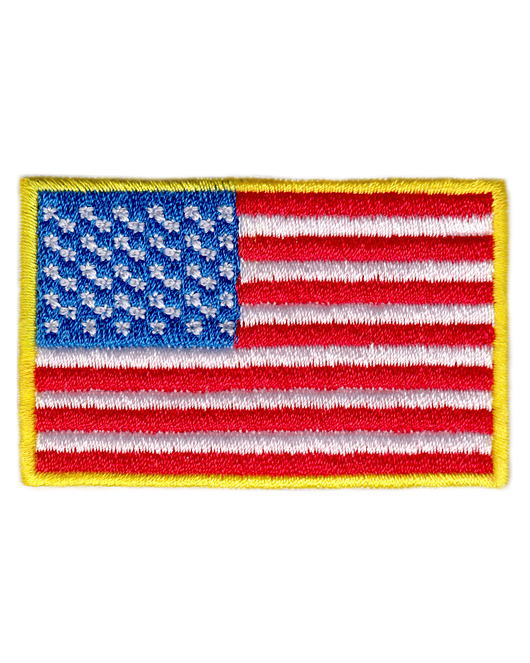 naszywki na ubrania Naszywka naprasowanka FLAGA USA termo haft 6,7x4,2cm