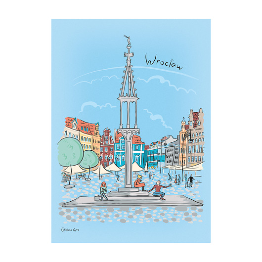 plakaty Plakat A4 Wrocław Pręgierz