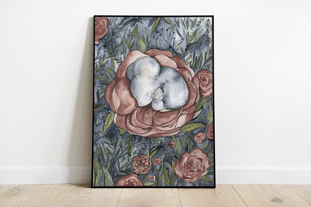 Plakat A3 "Mouse mommy" Pookys world