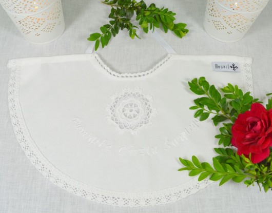 Szatka do chrztu  ZAMÓWIENIE serce+okapnik  Monart