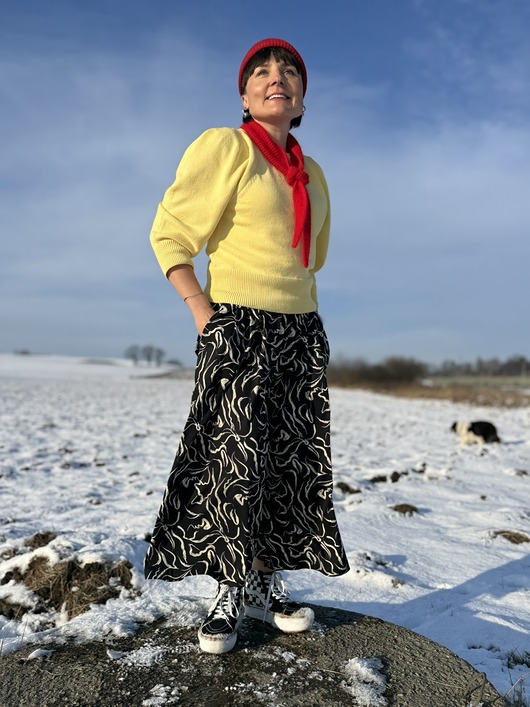 spodnie materiałowe damskie Wiskozowe kuloty c/b