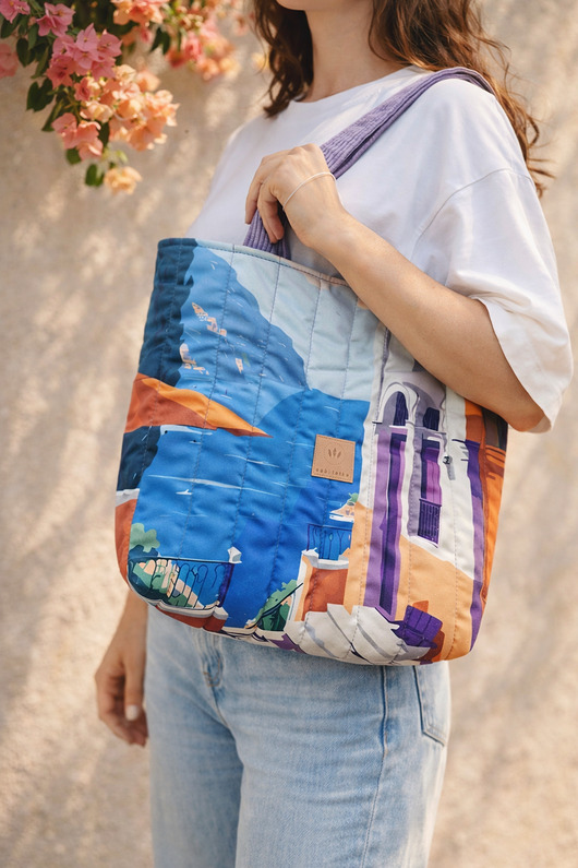 torby na ramię Pikowana duża torba shopper Como