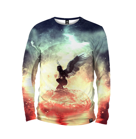 bluzy męskie Koszulka Longsleeve Męska DR.CROW Angel
