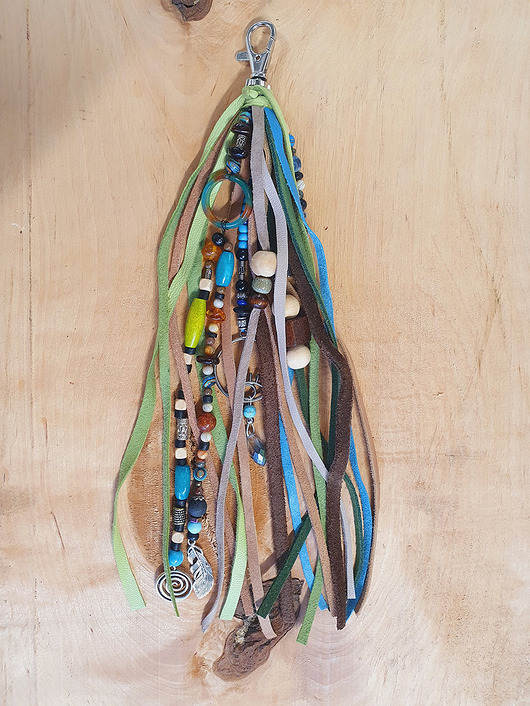 breloki Skórzany brelok boho