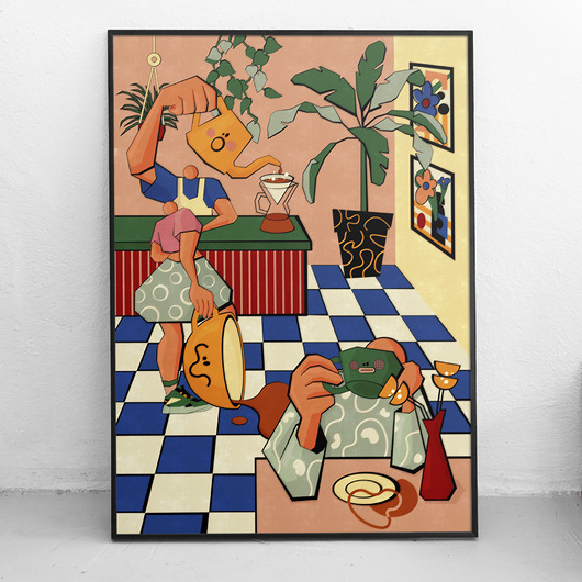grafiki i ilustracje Kawka