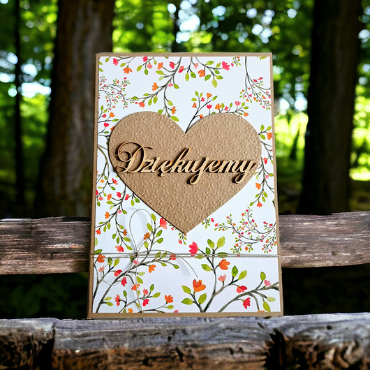 kartki scrapbooking Kartka A5 z Twoimi życzeniami :: DZIĘKUJEMY :: podziękowanie