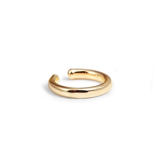kolczyki pozłacane Nausznica "Simple Cuff"- srebro 925 pozłacane