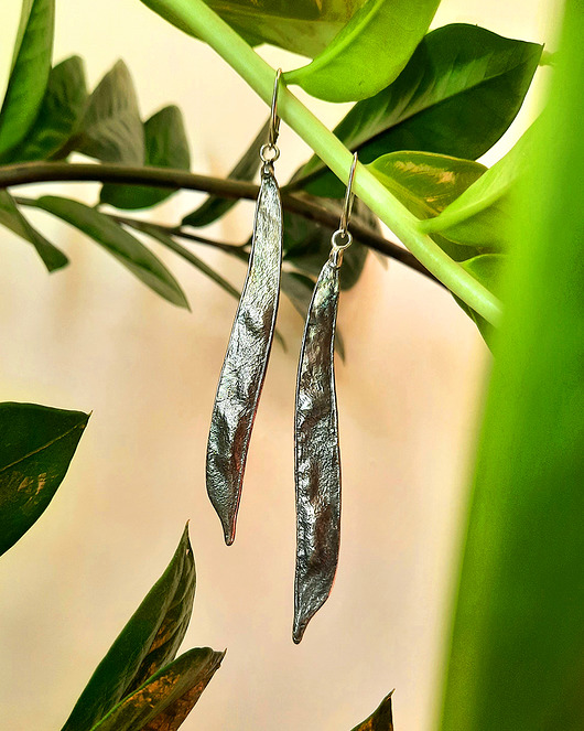 kolczyki srebrne Kolczyki srebrne FASOLKA Kolekcja Natura