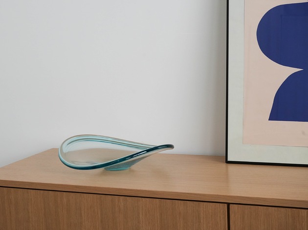 patery i talerze Patera kryształowa, duński design, lata 60, produkcja: Royal Copenhagen