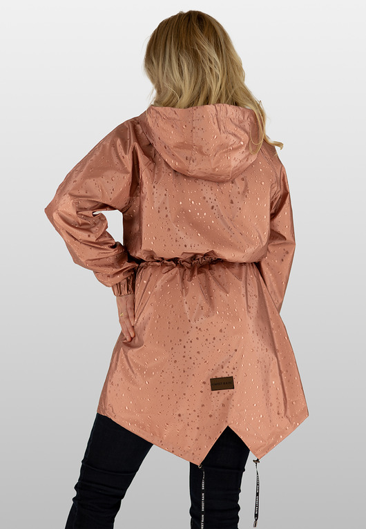 kurtki damskie Kurtka Parka Raindrops ROSE