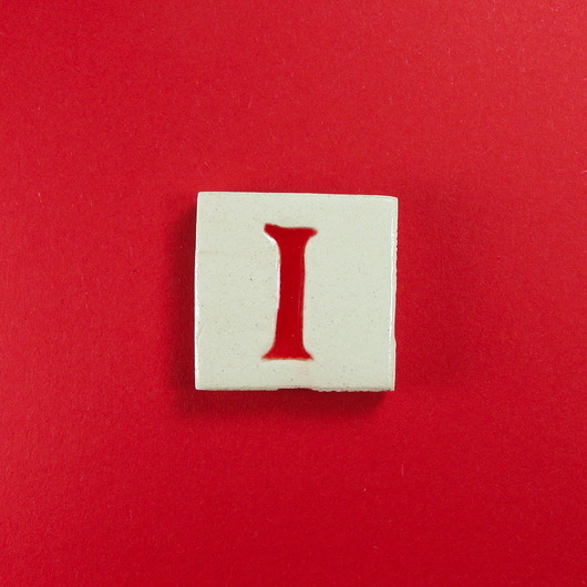magnesy Ceramiczny magnes, czerwona literka I