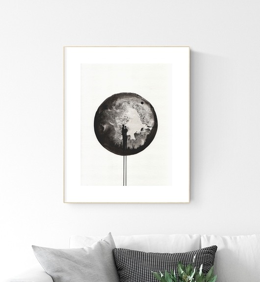 grafika 30X40 cm wykonana ręcznie MiniMalArt