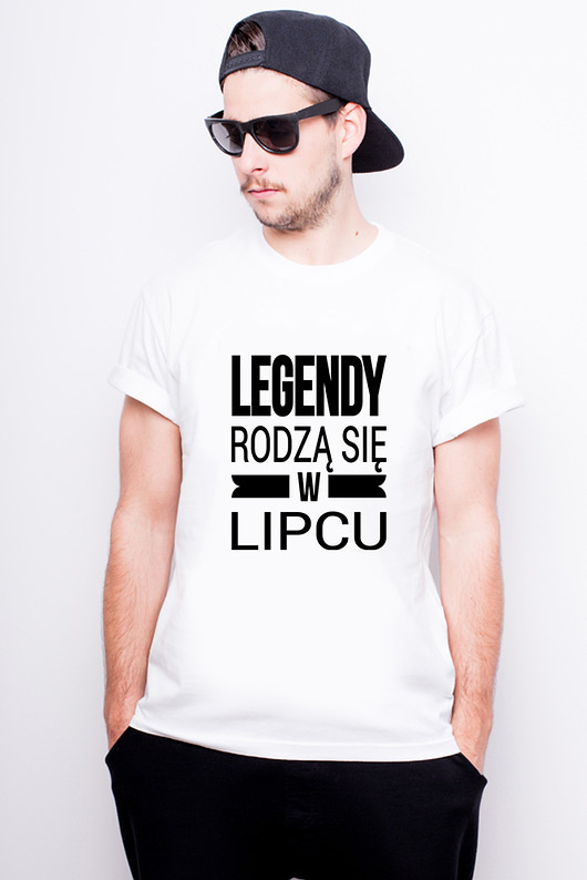 T-shirt męski - legendy rodzą się w lipcu AllbagAllprints