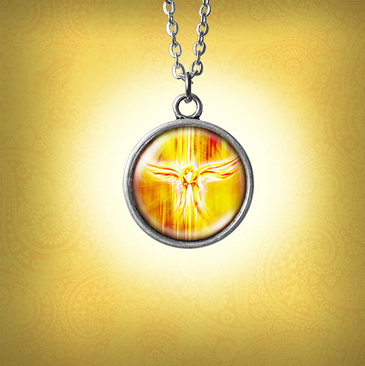 wisiory Medalion, talizman - Anioły miłości