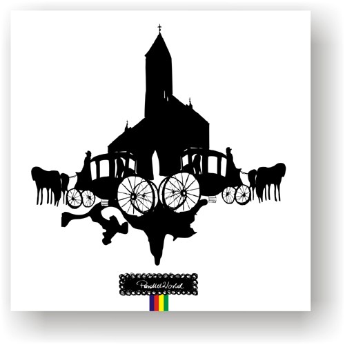 Już czas... karteczka ślubna Parallel World
