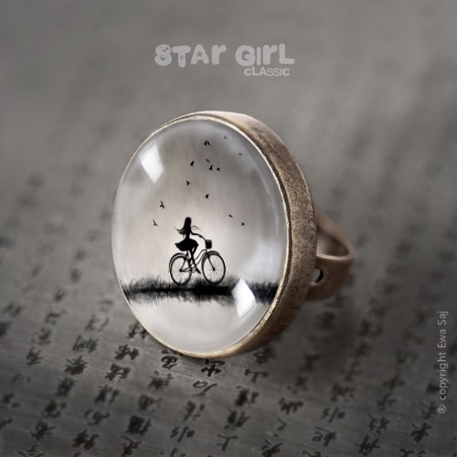 Star Girl Classic Rower - duży pierścień  Ewa Saj Fotografie