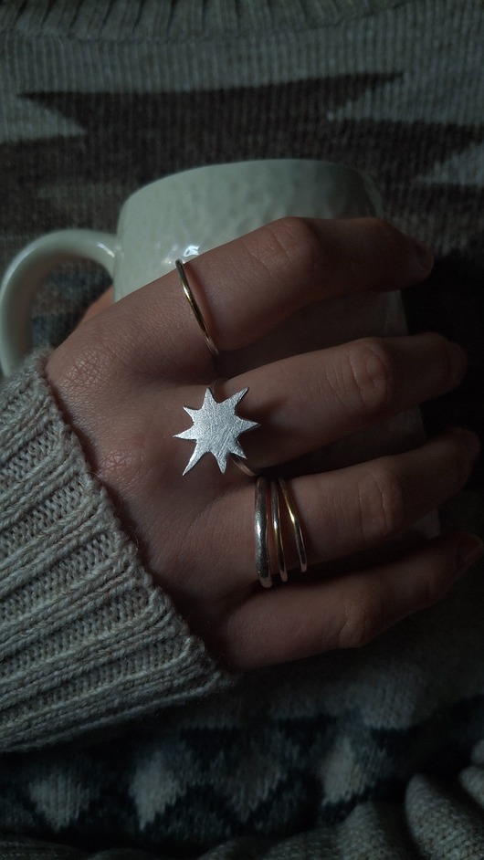 pierścionki srebrne Pierścionek gwiazda