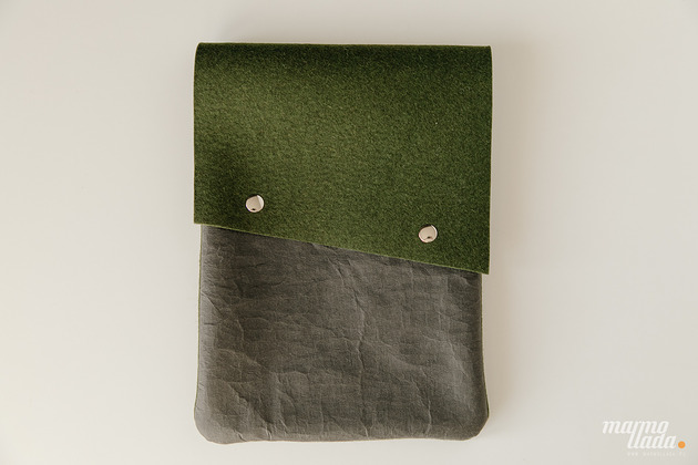 etui na laptopa Marmollada - etui filcowe MACBOOK 13" leśny + C