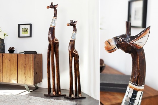 Rzeźba dekoracyjna Giraffe Brown 120cm (Z21050) Home Design