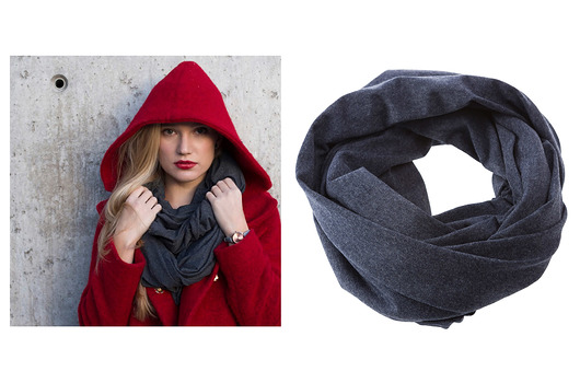 Wygodny Dzianinowy Szal Komin Chusta Jeans CADOaccessories