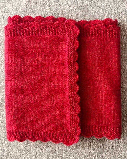 szale damskie Szalik DONNA - Czerwony - handmade