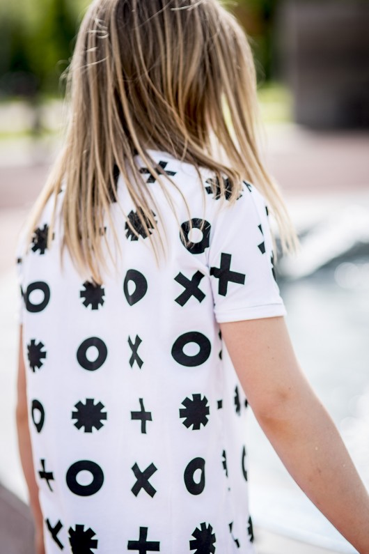 ox SHIRT - ox pattern Kółko Krzyżyk