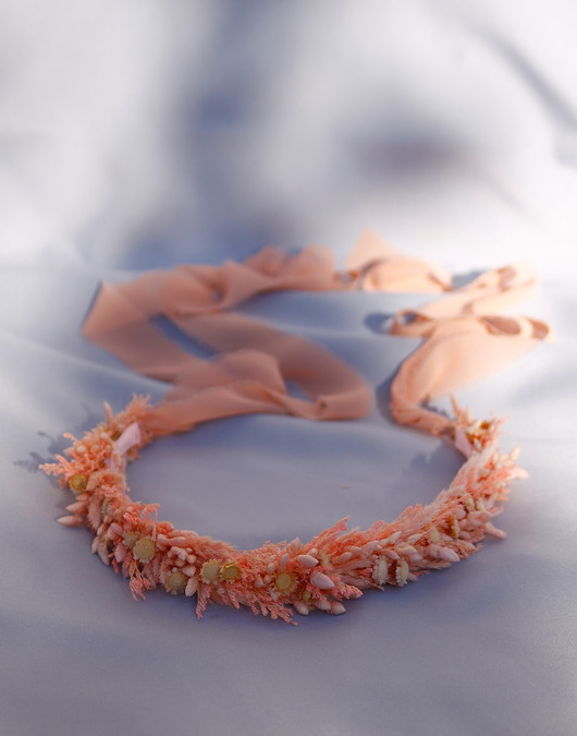 wianki komunijne Wianek na głowę, komunijny, różowy, pastelowy