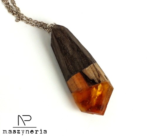 Wood&Amber Wisior Geometryczny Maszyneria