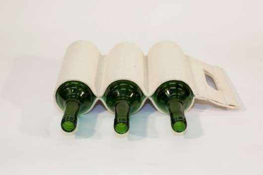 Wine carry bag-natural 3 moo studio