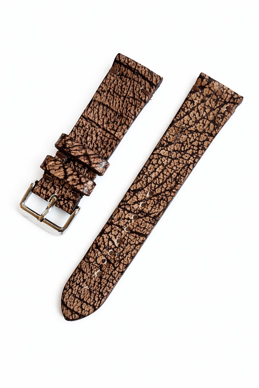 zegarki różne Pasek do zegarka  rozm: 20mm brązowy o fakturze kory drzewa