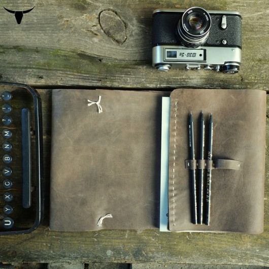 Notes w skórzanej oprawie wykonany ręcznie ZADRA BAG