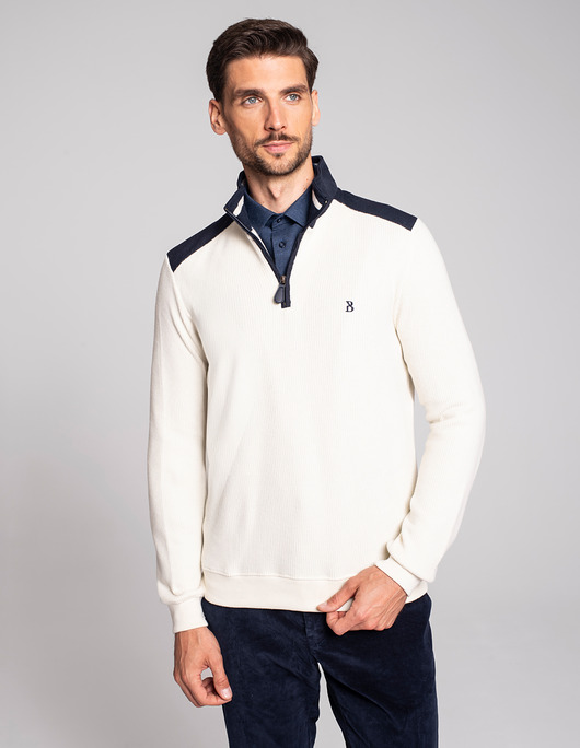 bluzy męskie Bluza męska imola biały