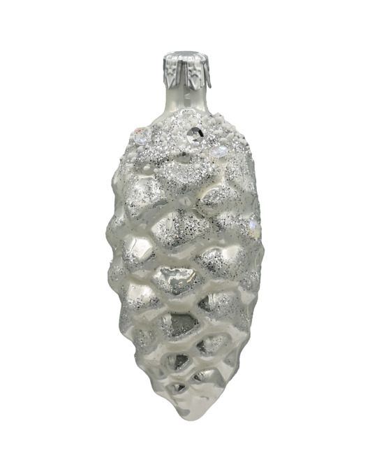 ozdoby choinkowe Bombka choinkowa: Szyszka srebrna: mała