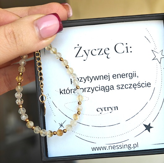 bransoletki złote Bransoletka poztywna energia i szczęście