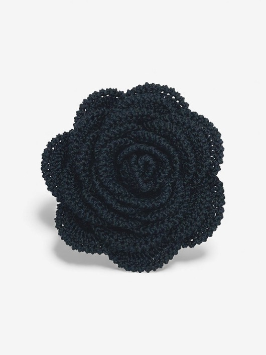 broszki Broszka róża XL - czarna
