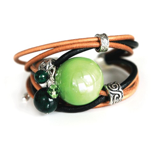 Green apple & kryształ swarovski Arsfera