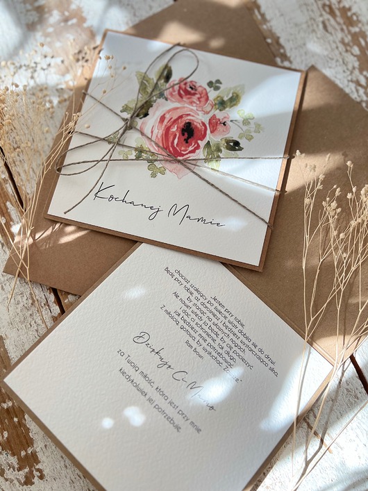 kartki scrapbooking Kartka dla mamy, na dzień matki