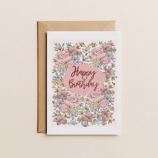 kartki okolicznościowe - wydruki Kartka urodzinowa - Happy birthday