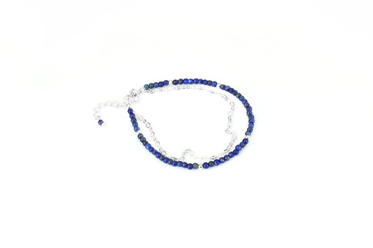 Bransoletka Lapis Lazuli srebro Brazi Druse Jewelry