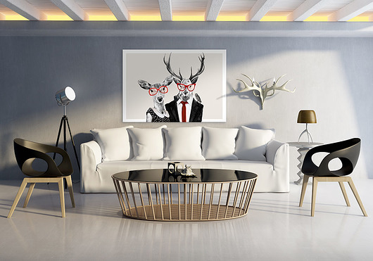 obrazy OBRAZ NA PŁÓTNIE - 120x80cm LOVE