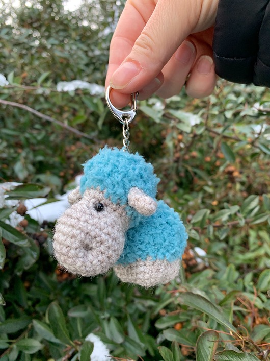breloki Niebieska owieczka - brelok, zawieszka do plecaka