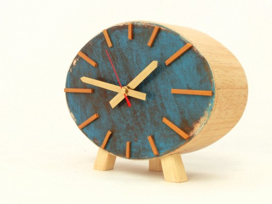 zegarek Mikrobi Elipsa Clock Wood Studio