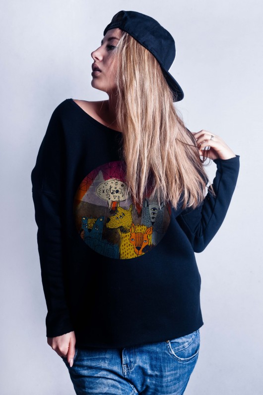 Bluza damska "Mars" black dziendobry