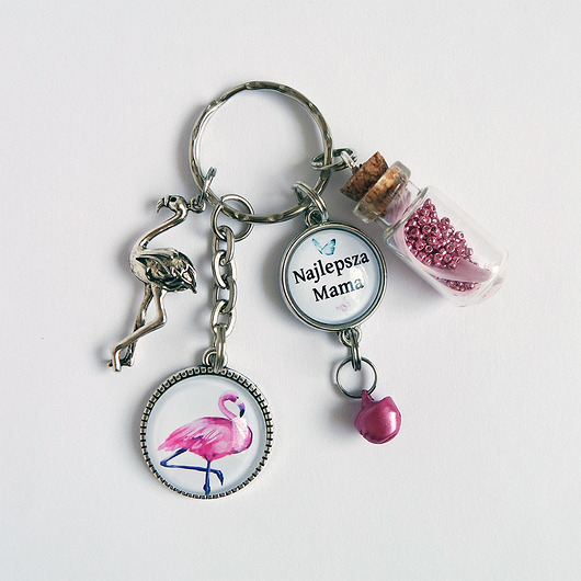 breloki Breloczek - Mama, flaming, fiolka