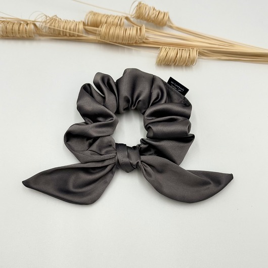 gumki do włosów Scrunchie/frotka bow Satyna bawełniana