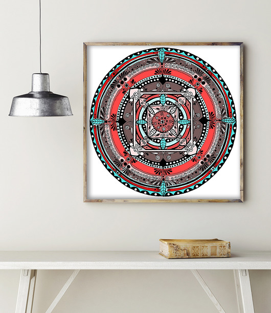 Mandala 50x50cm Malgorzata Domanska