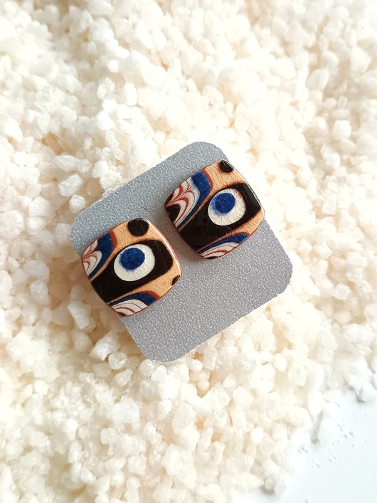 kolczyki ceramiczne Kolczyki ceramiczne bułgarskie