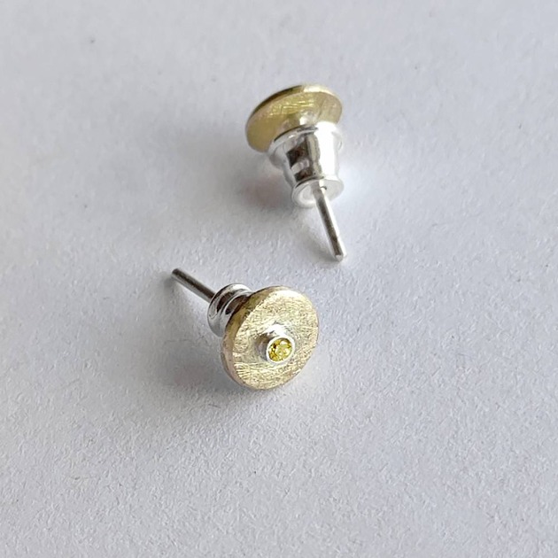 kolczyki z kamieniami Kolczyki OKRĄG